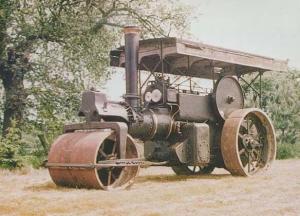 Aveling Convertible 1930 Tractor Roller Thursford Norfolk Steam Engine Postcard