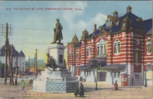 Japan Postcard - The Statue of Late Commander Hirose, Tokyo   XT592