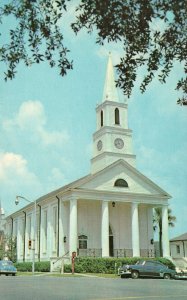 Vintage Postcard First Presbyterian Church Parish Building Tallahassee Florida