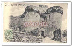 Villeneuve Avigon Postcard Old Gate Medieval Fort St Andre