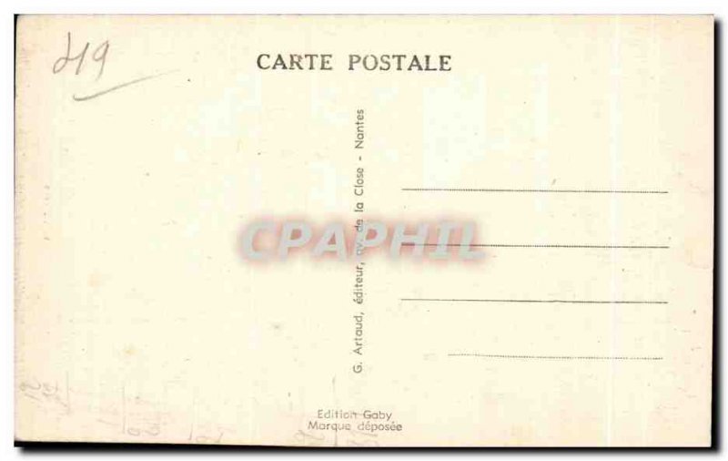 Old Postcard Cholet Intarieur L St. Peter Church