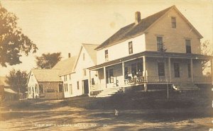 View at Allen's Mills ME Real Photo Postcard