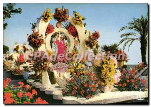 Nice Modern Postcard The French Riviera Battle of Flowers