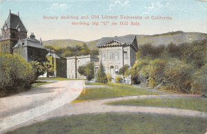 Botary Building and Old Library  University of California View Postcard Backing 