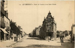 CPA Le CREUSOT - Route de Coushes et rue St-Claude (386690)