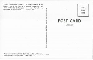 1908 International Harvester Auto Buggy Car