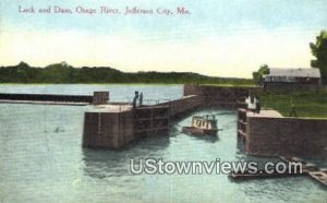 Lock & Dam, Osage River in Jefferson City, Missouri