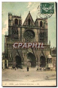 Postcard Old Lyon Cathedrale Saint Jean