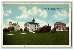 1918 Scene at College Grounds, Brookings South Dakota SD Posted Postcard 