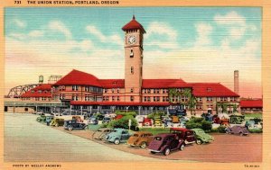 Portland, Oregon - The Union Train Station - in the 1940s