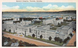 General Hospital, Toronto, Canada, Early Postcard, Unused