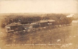 Riverside Sanatorium Granite Falls, Minnesota, USA Writing on back real photo