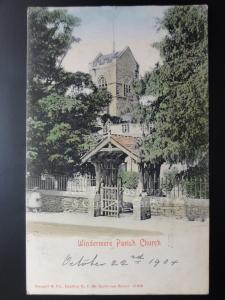 Cumbria: Windermere Parish Church (UB) c1903 - Pub by Stengel & Co