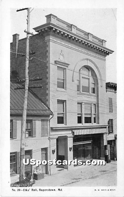 Elks Hall in Hagerstown, Maryland