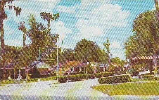 Florida Winter Haven Beautiful spring Lake Terrace Motor Court 1953