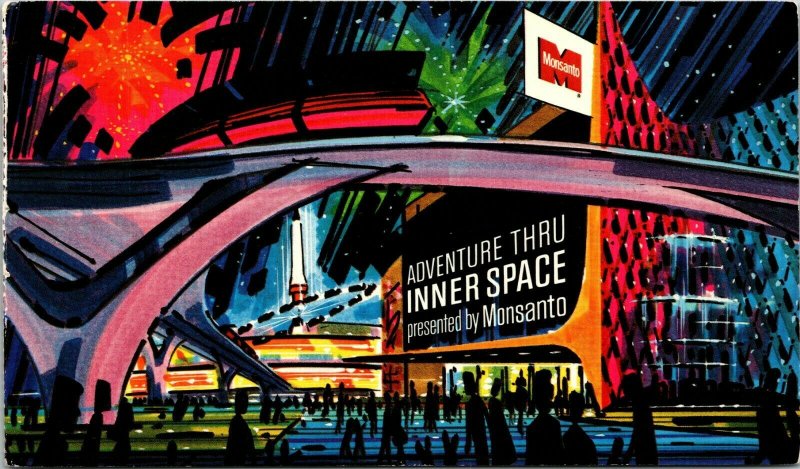 Disneyland Tomorrowland, Adventure Thru Inner Space Monsanto Atomobile postcard