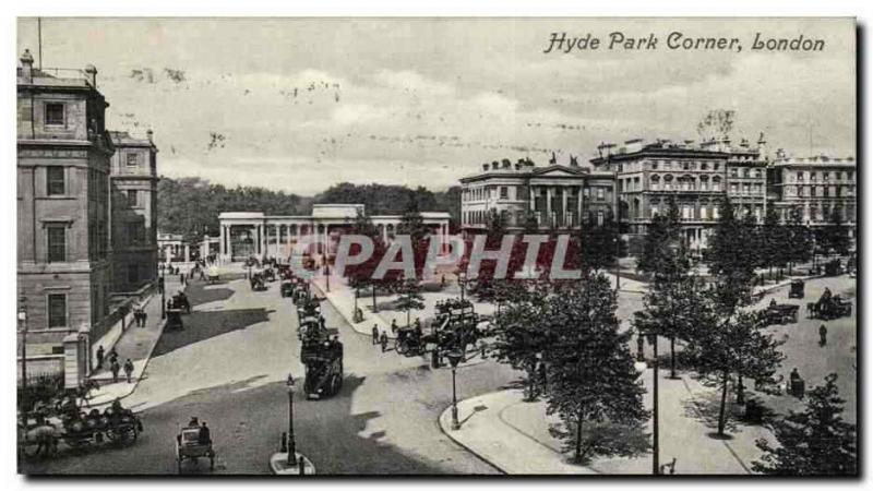  The United Kingdom Great BRitain Vintage Postcard London Hyde Park corner