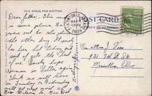 Randolph Field Air Force Base Texas TX Air View Vintage Postcard 