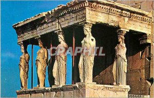 Postcard Modern Athens caryatids