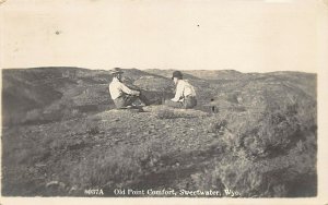 Sweetwater WY On Old Point Comfort With Rare US Cancel RPPC