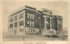 Albertype 1921 Prescott Arizona High School postcard 1782