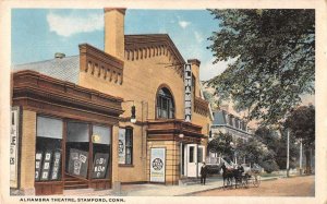 Stamford Connecticut Alhambra Theatre Vintage Postcard AA16626