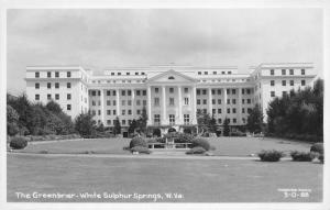 White Sulphur Springs West Virginia 1950s RPPC Photo Postcard The Greenbriar