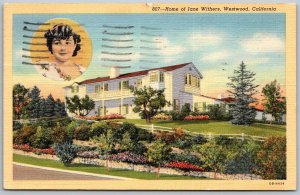 Westwood California 1940 Postcard Home Of Actress of Jane Withers