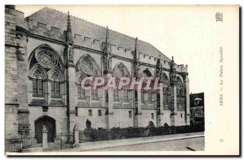 Old Postcard Sens Palace Synodal