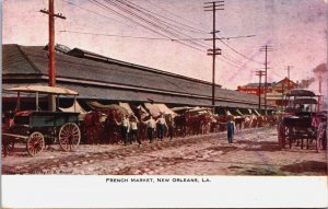 French Market New Orleans Louisiana Vintage Postcard C063