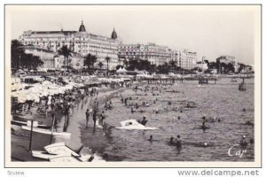 RP, Plage De La Croisette A l'Heure Du Bain, Bathing Beach, Cannes (Alpes Mar...