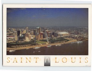 Postcard Aerial View of the Gateway City St. Louis Missouri USA