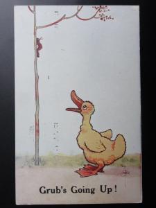 Comic: Reg Carter DUCK WATCHING 'GRUB'S GOING UP! c1917 Pub by E. Mack