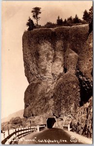 Oneonta Tunnel Highway Oregon OR Cliff Real Photo RPPC Postcard