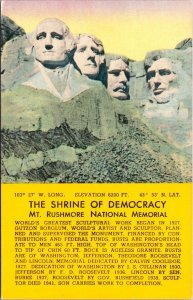 South Dakota Black Hills Mount Rushmore Memorial