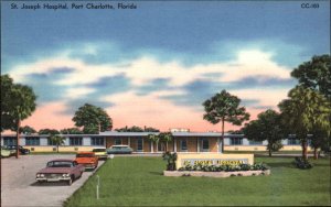 Port Charlotte Florida FL Hospital Linen 1930s-50s Linen Postcard