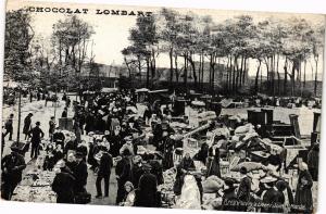 CPA AK Chocolat Lombart - BREST Place de Liberté Jour de Marché (206981)