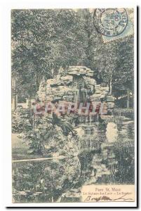 Saint Maur Old Postcard Parc Saint Maur The square lake The Rock