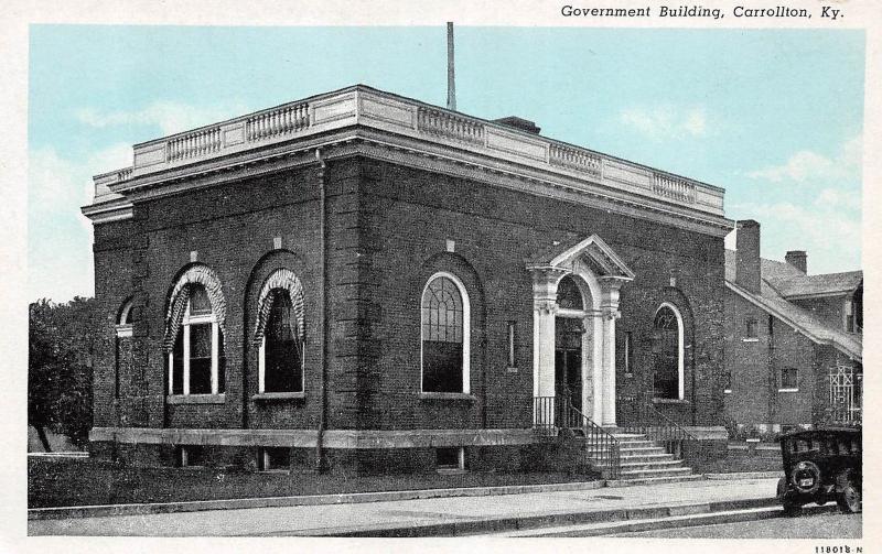 Kentucky Ky Postcard c1940 CARROLLTON Government Building