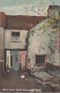 Cornwall Postcard - Fowey, North Street, Showing Old Arch  XT281