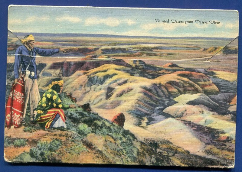 Petrified Forest Painted Desert Arizona Postcard Folder PF677