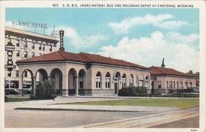 Wyoming Cheyenne Burlington Bus &  Railroad Depot