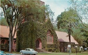 Simsbury CT~Simsbury Methodist Church~1960 Postcard