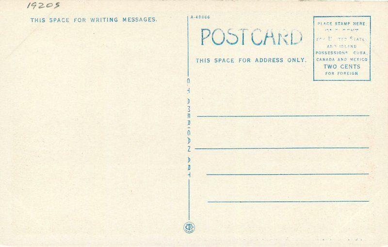 1920s Post Office Government Building MONROE LOUISIANA Teich postcard 5001