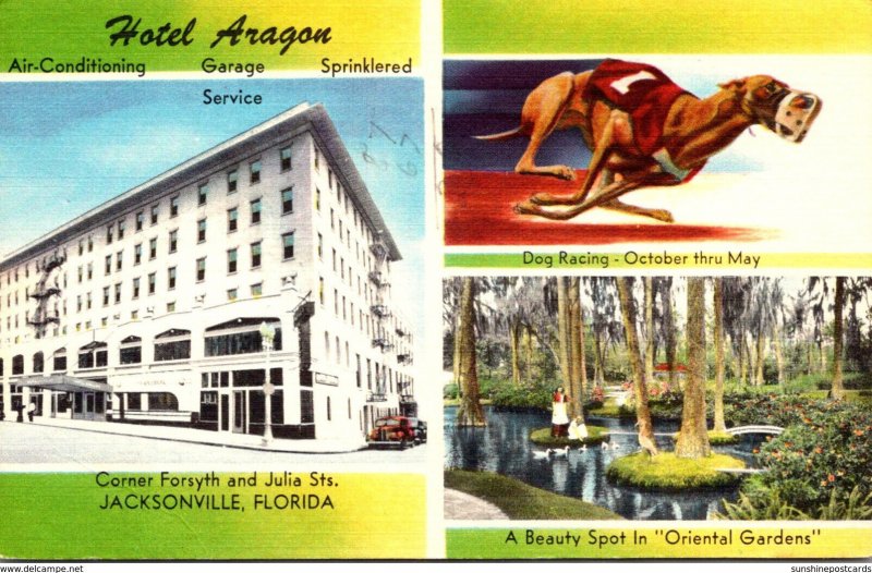 Floorida Jacksonville Hotel Aragon With Oriental Gardens and Dog Racing