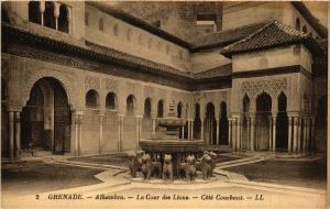 CPA AK GRANADA Alhambra. La Cour des Lions Coté couchant SPAIN (674254)