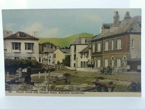 Millais House and Raleigh Walk Budleigh Salterton Vintage Postcard