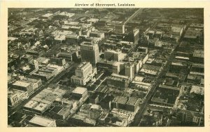 Airview Shreveport Louisiana 1940s Postcard Graycraft 11742