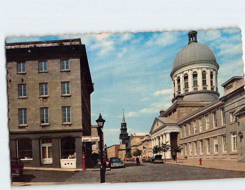 Postcard Bonsecours Market Building St. Paul Street Montreal Quebec Canada