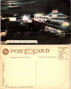 The Pike at Night, Long Beach, California